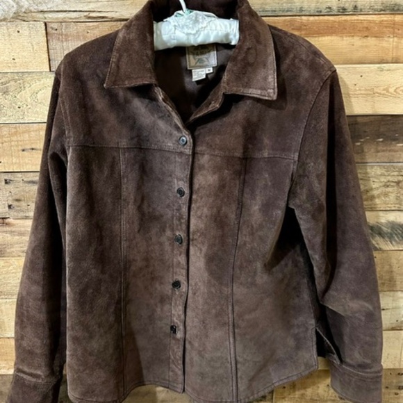 Ami Jackets & Blazers - Female AMI Vintage Suede Brown Jacket